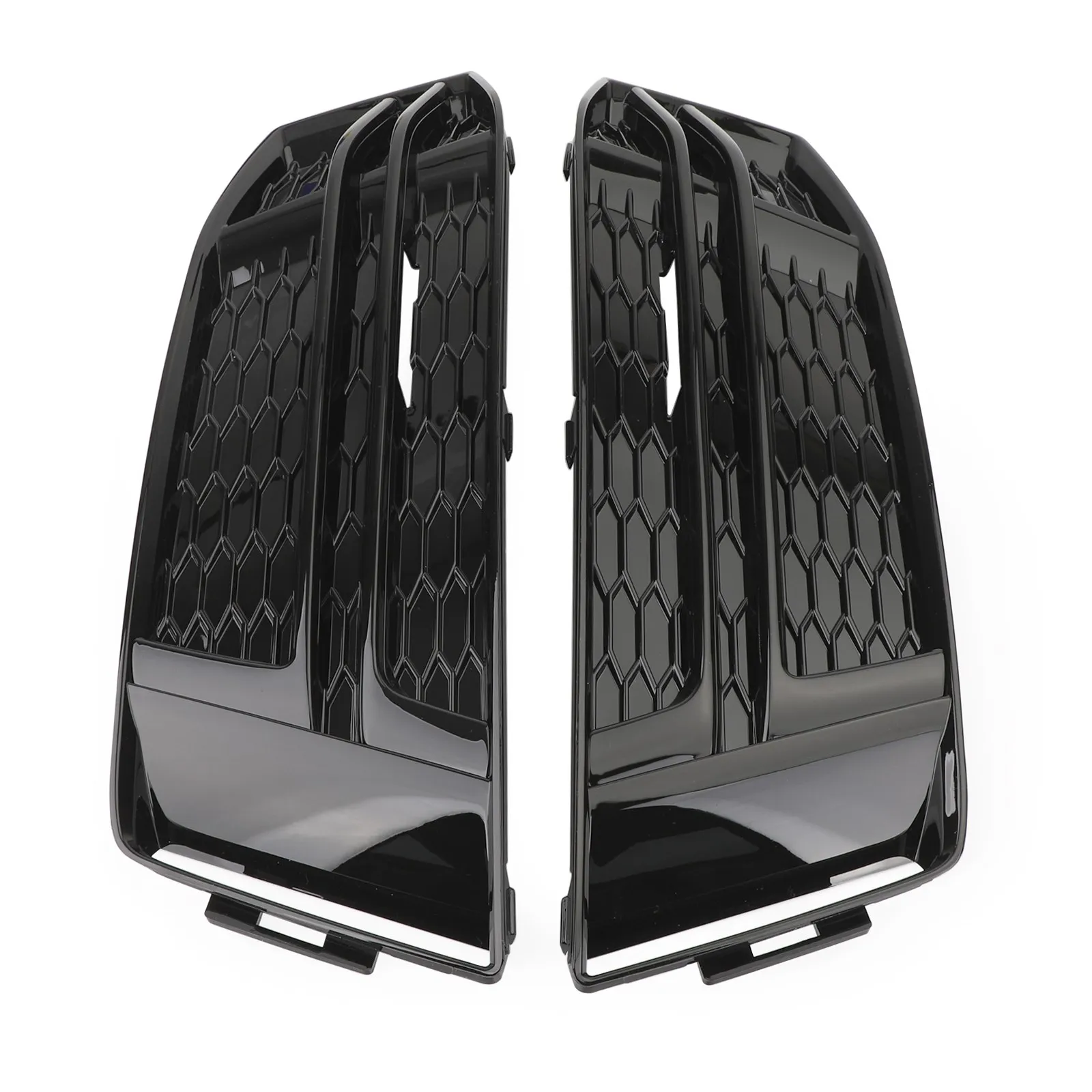 

Areyourshop 8W0807681F / 8W0807682F Pair Fog Light Cover Front Bumper Grille For S4/A4 B9 S-LINE 2016 2017 2018