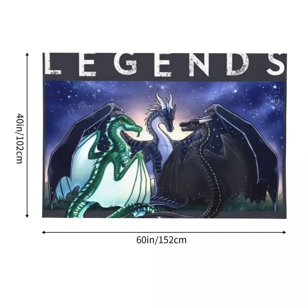 Wings of Fire - Legends Fathom Darkstalker Clearsight Гобелен Домашние украшения Рождественские