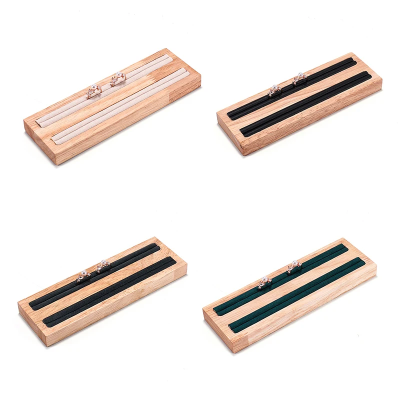 Лоток для демонстрации ювелирных изделий из массива дерева комбинированный