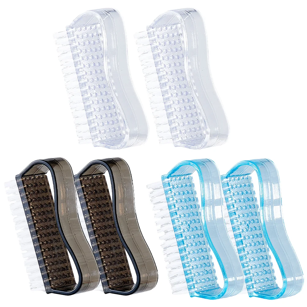 

6 шт., щётка для чистки ногтей