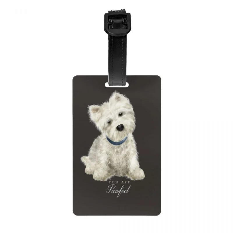 

Бирка для чемодана с надписью «Cute West Highland White Terrier Dog»