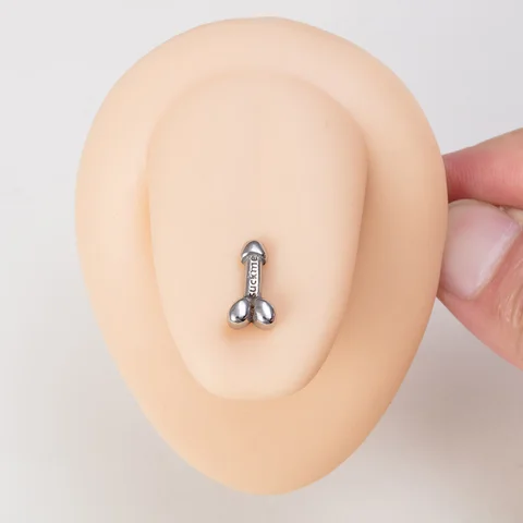 Гипоаллергенные кольца для пирсинга из хирургической стали 14г