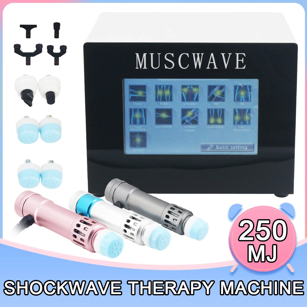 

2in1 Shockwave Therapy Machine ED Treatment Tennis Elbow New Extracorporeal Shock Wave Body Massage Pain Relief Chiropractic Gun