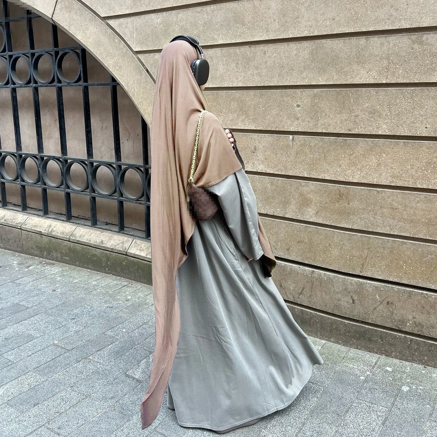 Мусульманский длинный химар Рамадан Формальная молитвенная одежда Хиджаб