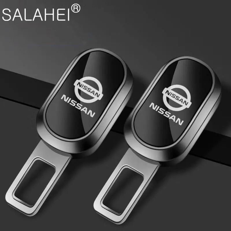 

1/2PCS Car Seat Safety Belt Clip Buckle Plug Extension Extender For Nissan X-Trail Juke T32 Rogue F15 Qashqai Tida Murano Maxima