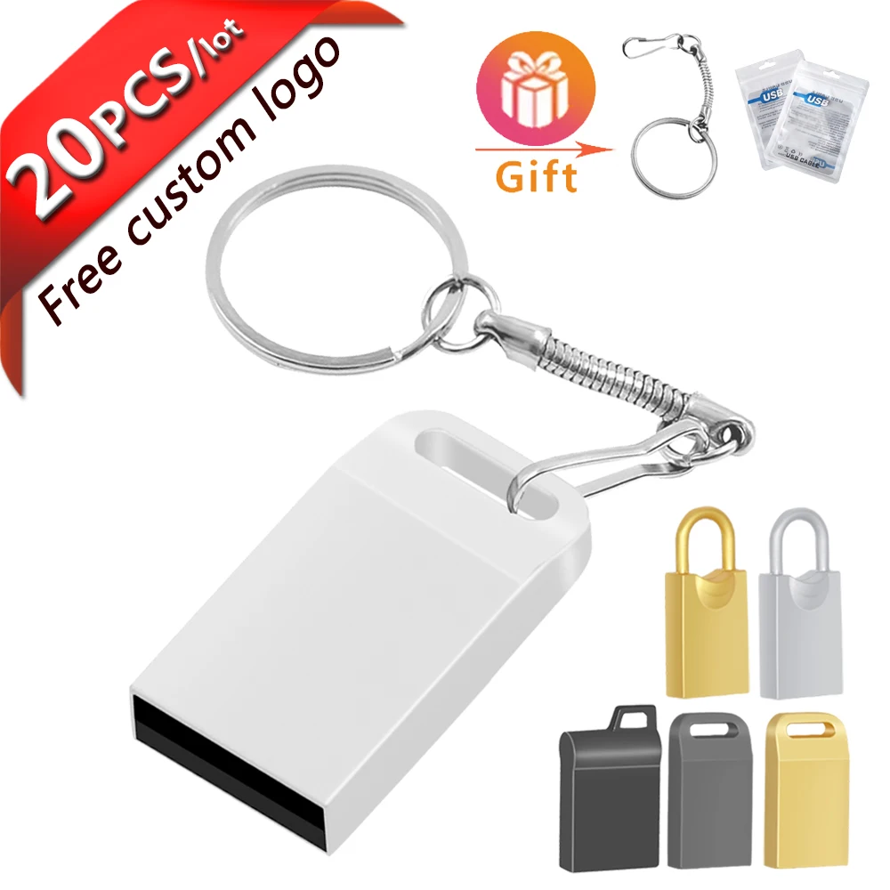 

USB-флеш-накопитель 20 шт./лот, USB 2,0, 4 ГБ, 16 ГБ, 32 ГБ, 64 ГБ