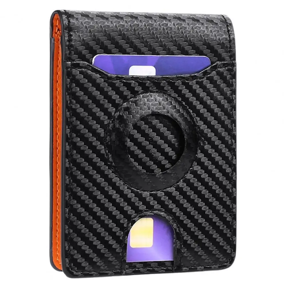 

Strong Stitching Tear Resistant Large Capacity Bi-fold Slim Wallet for Boyfriend