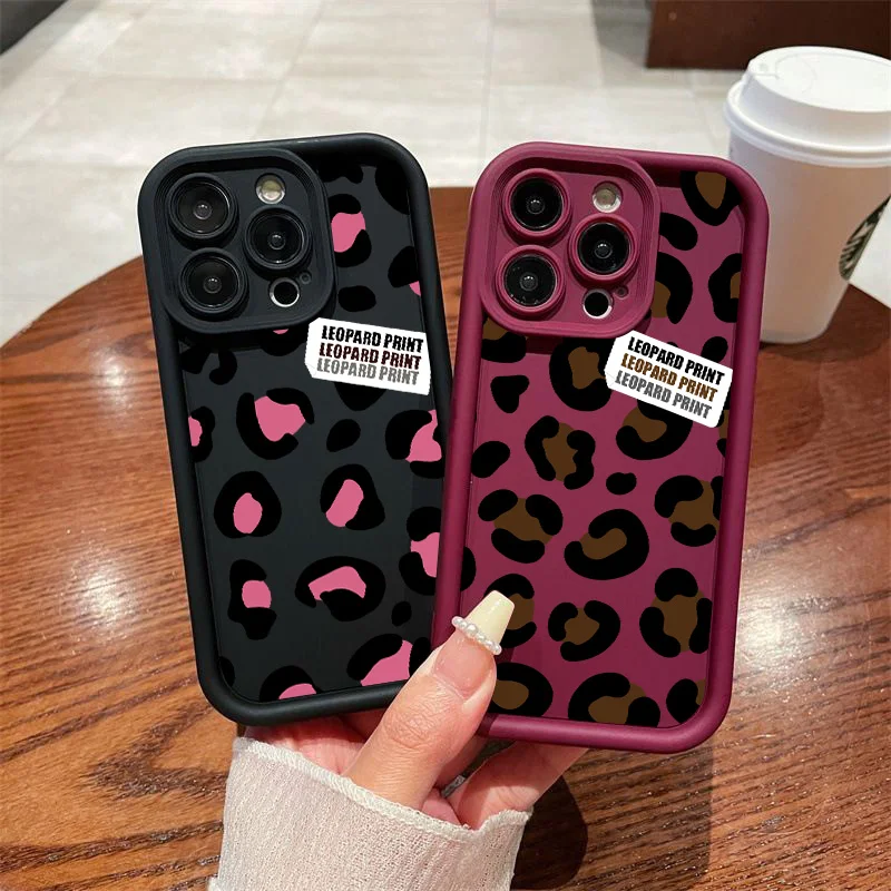 Чехол для телефона с леопардовым принтом Vivo Y28 Y03 Y17s Y19s Y100 Y78 Y36 Y27 Y16 Y77 Y75 Y35 Y22s Y02 Y72 Y76