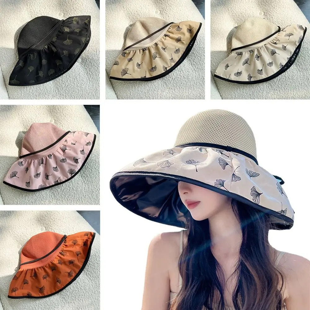 

Anti-UV Beach Cap Panama Hat Foldable Sun Hat for Girl Women