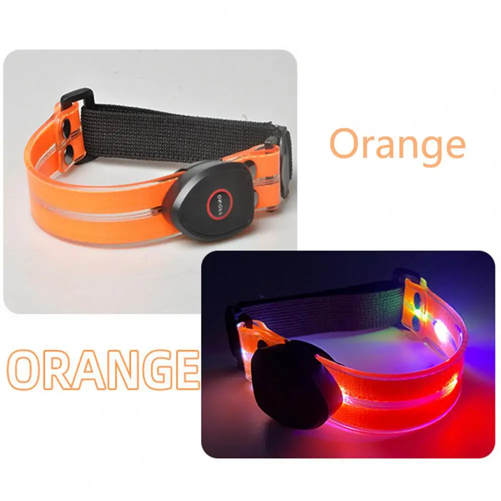 

LED Armband 1 Set Eye-Catching Intense Light Button Control Sports Exercise Glowing Armband Cycling Supply