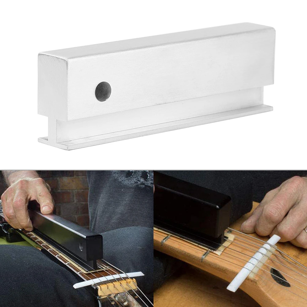 

Guitar Bass Repair Maintenance Tool 11cm Metal Fretbar Understring Leveler Musical Instrument Maintenance Tool