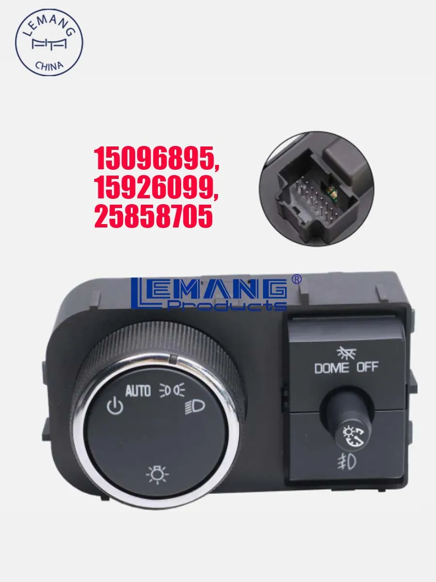 Переключатель для фар головного света 2007-2014 Chevy Silverado GMC Sierra Yukon Tahoe 15096895 15926099 CBS1427