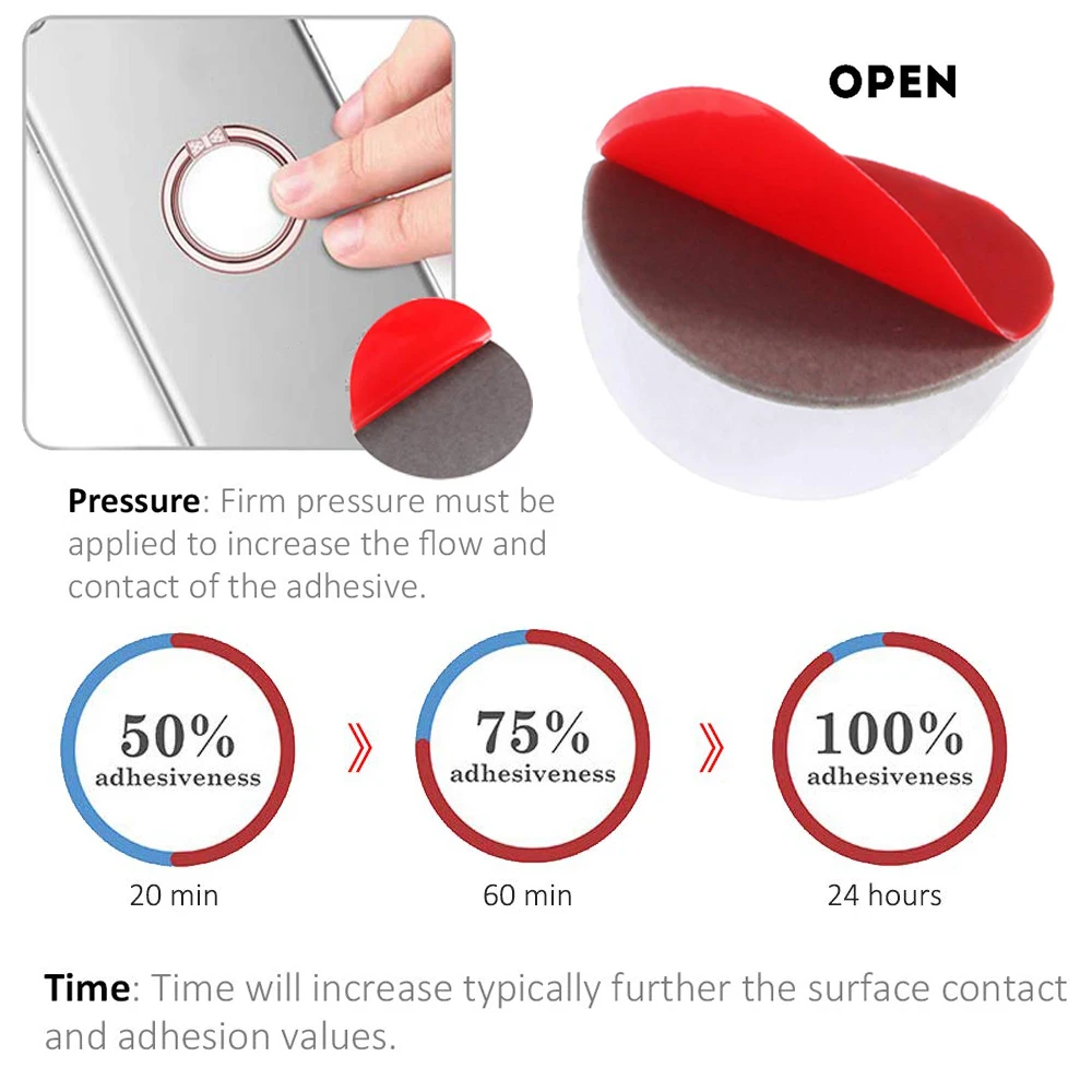 fimilef sticky adhesive pads replacement mounting tape car dashboard sticker pads for magnetic phone car mount holder free global shipping