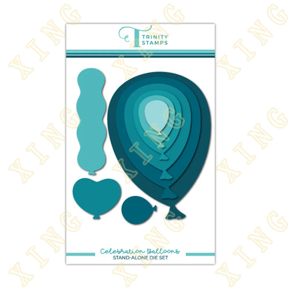

2022 New Arrival Celebration Balloons Setmetal Cutting Dies for Scrapbooking Practice Hands-on Diy Album Card Handmade Tool