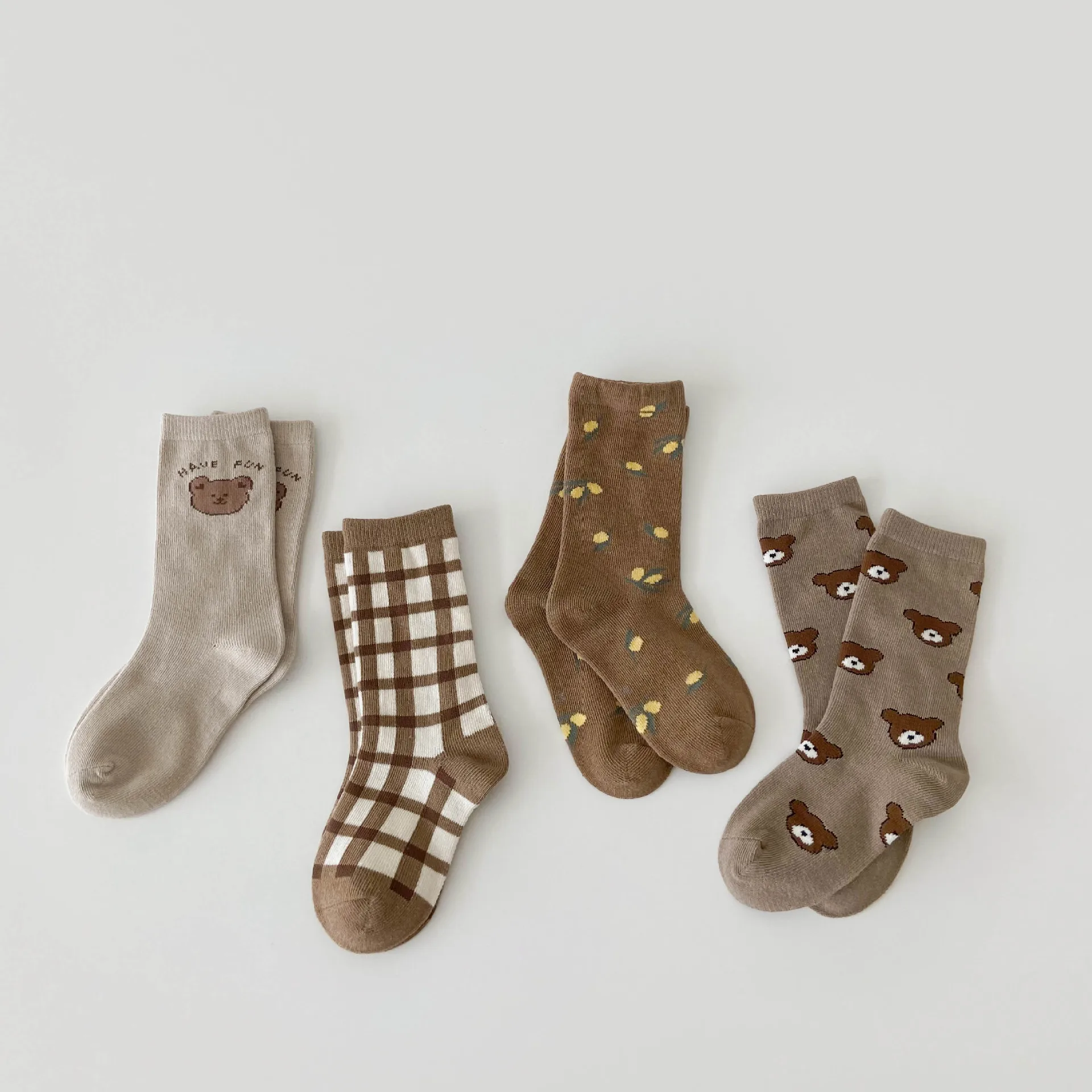 Осенне-зимние спортивные носки в полоску Хлопковые вязаные Повседневные для