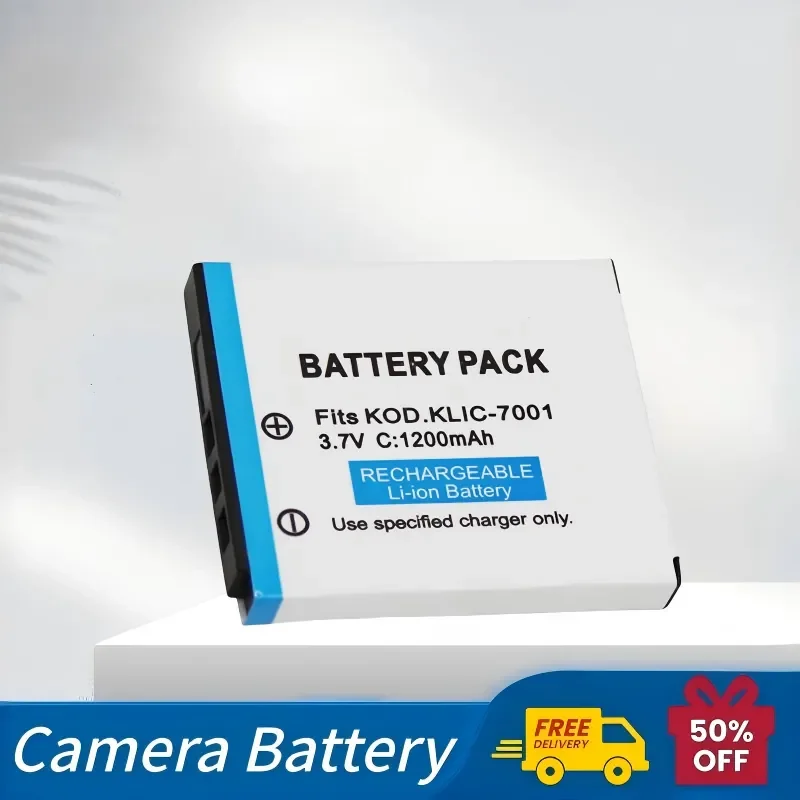Аккумулятор для камеры KLIC-7001K7001 3.7V 1200mAh для Kodak M1063 M320 M340 M341 M753 M763 M853 M863 M1073 IS V550 V570 V610 V705 (art.: 3920da97a564f) - 3920da97a564f