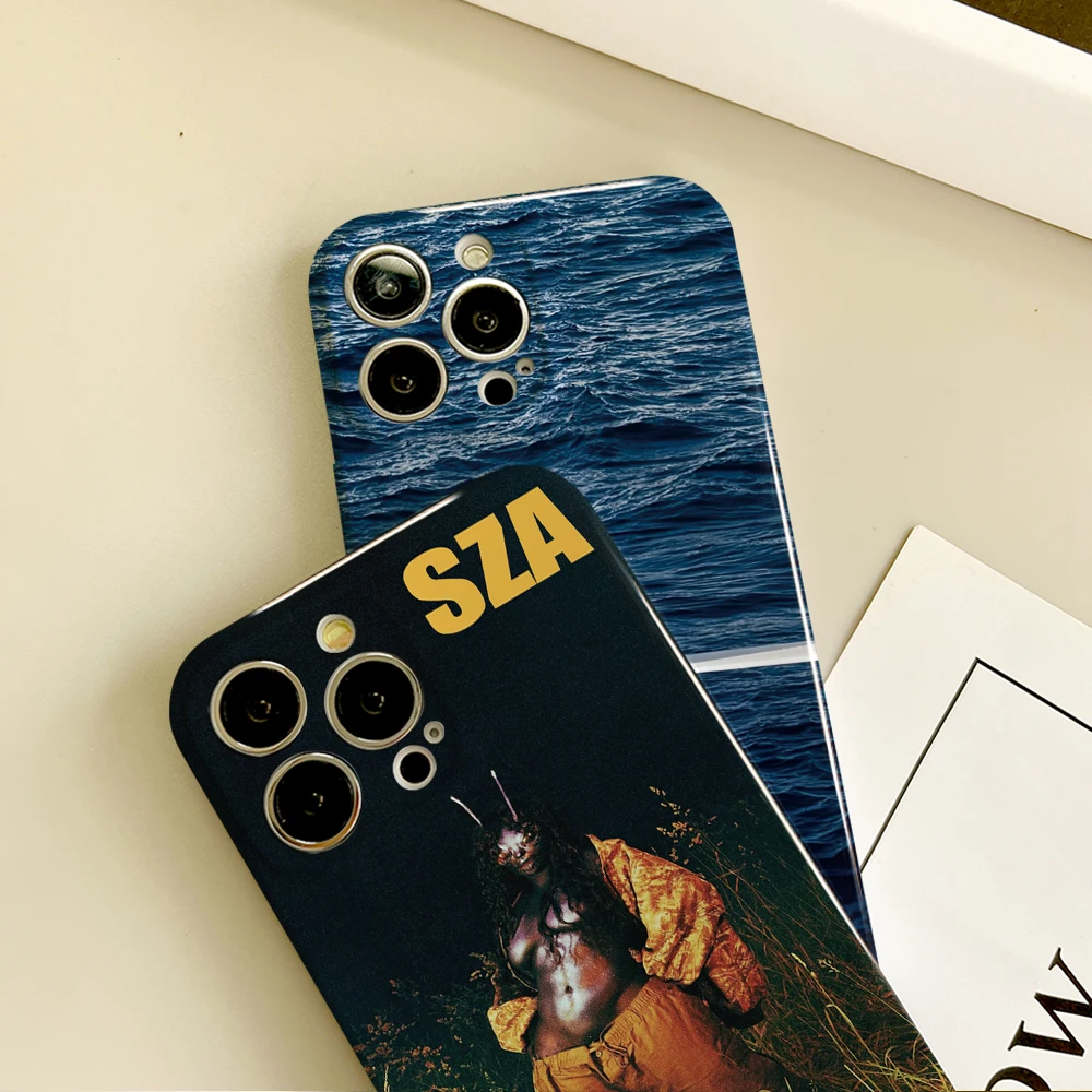 Чехол для телефона Pop Singer SZA iPhone 16 15 14 13 12 11 Plus Pro Max Mini глянцевый HD твердый чехол