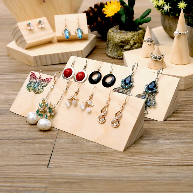 Log Earring Rack Ear Wire Display Stand Jewelry Display Stand Window Display Display Props Jewelry Organizer Jewelry Organizer