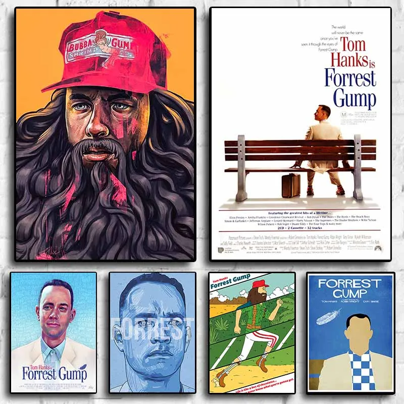

Американский популярный старый фильм Forrest Gump, Домашний альбом, Постер для кинотеатра, бара, арт-Декор, Подарочная Настенная Наклейка z114