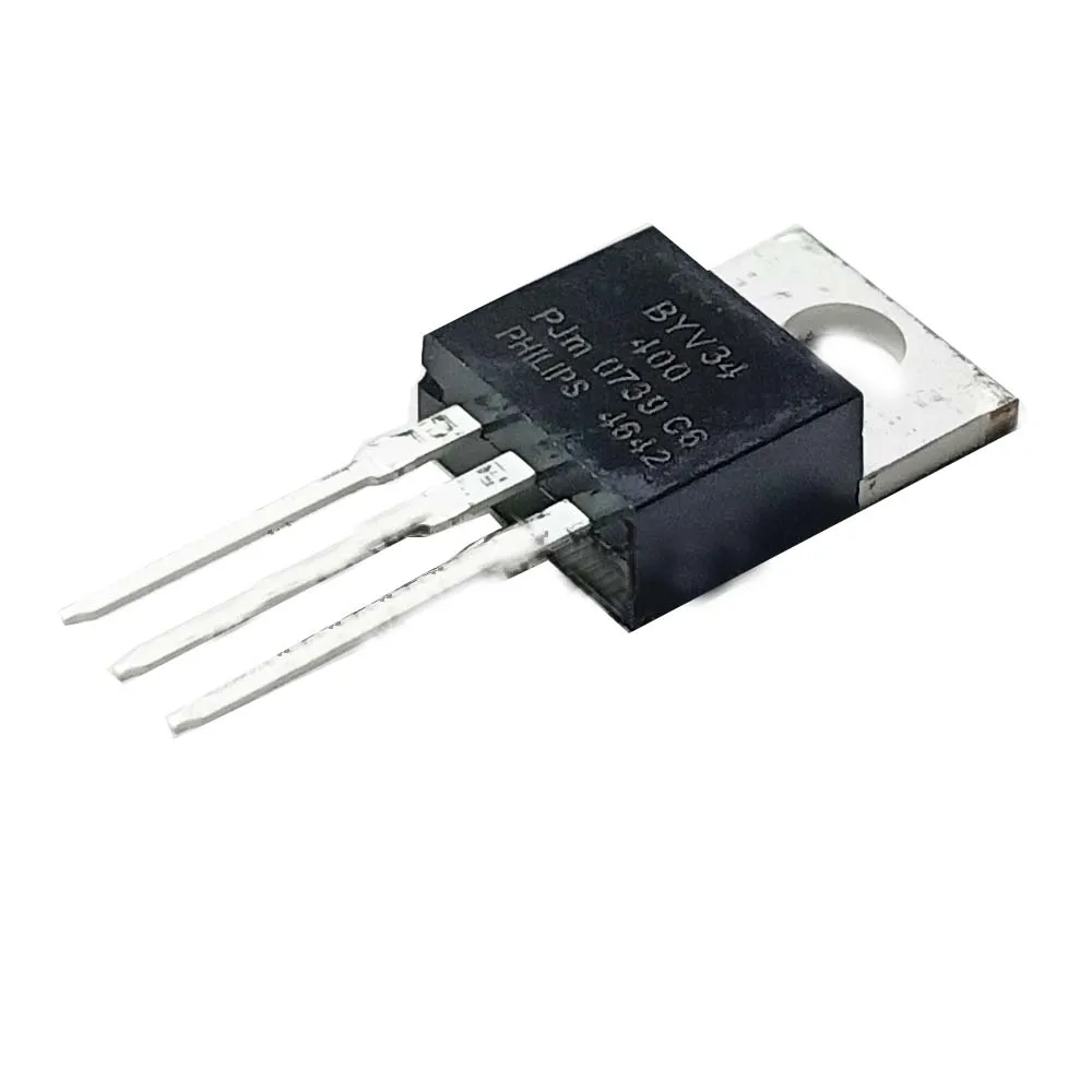 

10 PCS BYV34-400 TO-220 Dual rectifier diodes ultrafast