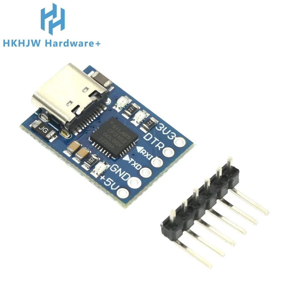 Преобразователь CJMCU CP2102 с разъемом Type-C MICRO USB на Модуль UART TTL 6-контактный