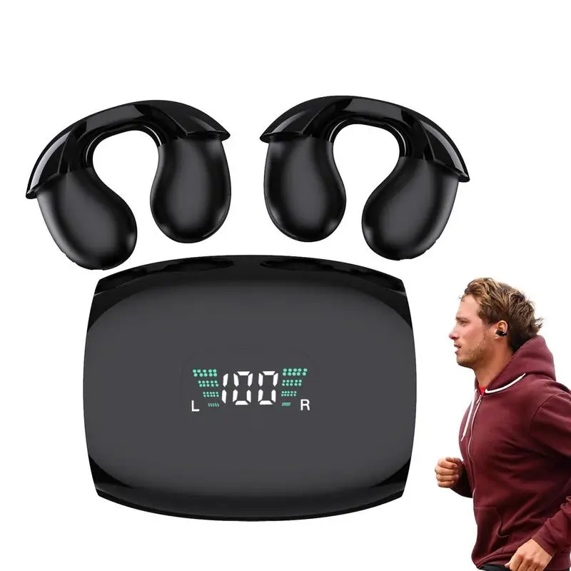 

Наушники с костной проводимостью, наушники-вкладыши с открытым ухом и костной проводимостью, беспроводные наушники с синими зубьями для пр...