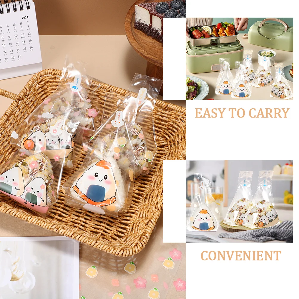 150 шт. декоративные пакеты для упаковки рисовых шариков