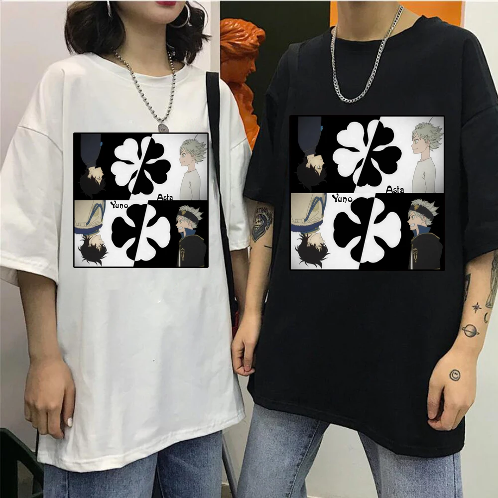 

Yuno Grinbellor Asta Gift To Boy Girl Friend Anime Black Clover Print Casual Men Women T-Shirt Summer Hip Hop Top Tees