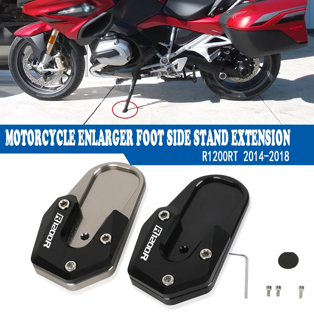 

Motorcycle Accessories Enlarger Foot Side Stand Extension For BMW R1200RT R 1200 RT 2014-2018 2017 2016 2015 R1200 RT R 1200RT