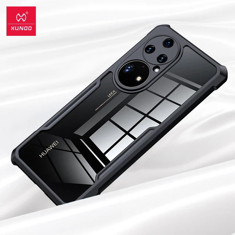 

Чехол для Huawei P50 Pro, противоударный чехол Xundd, Защита экрана для Huawei P20 P30 P40 P50 Pro, прозрачный чехол для телефона