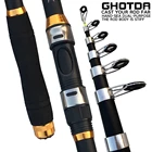 Телескопическая рыболовная удочка GHOTDA, 2,12,42,73,03,6 м, 5-50 г