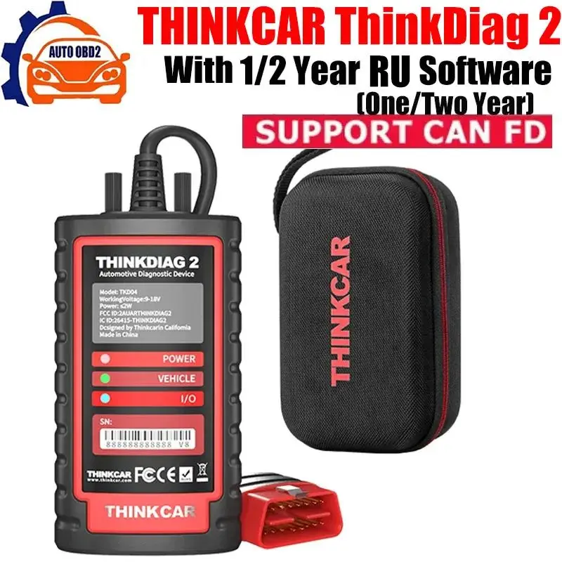 ThinkcarThinkDiag 2 ThinkDiag2 ВСЕ программное обеспечение 1 год Бесплатное обновление
