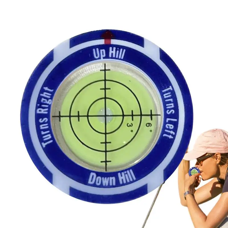 

Ball Marker Hat Clip | Portable Putting Golf Green Reader | Putting Golf Ball Aiming Marker High Precision Golf Level Hat Clip G