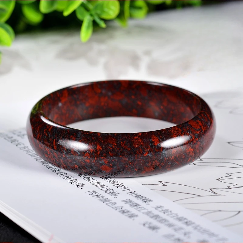 Красный браслет Eden из метеорита нефритовый