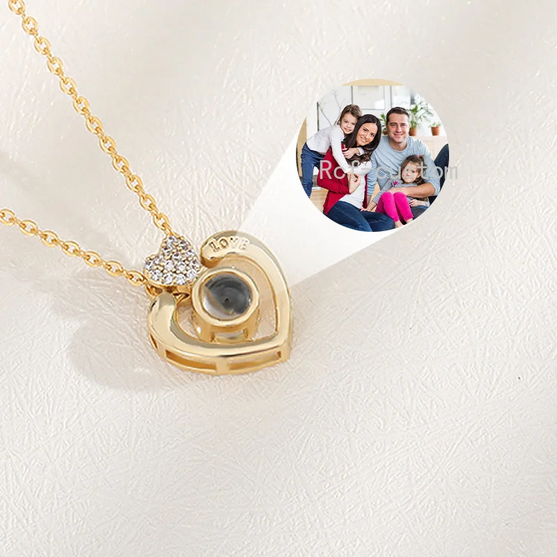

Custom Photo Projection Personalized Pendant Necklace For Women Fashion Collar Jewelry Accessories Valentine Gift Jewelry