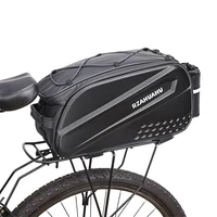 10l multifunctional bicycle rear seat bag waterproof cycling bike rack trunk cargo bag pannier bag handbag shoulder bag
