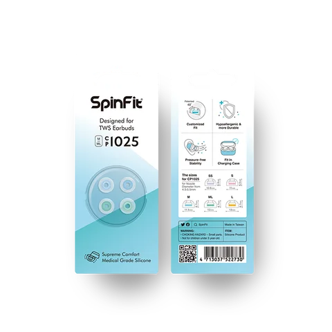 SpinFit CP1025 силиконовые насадки для наушников