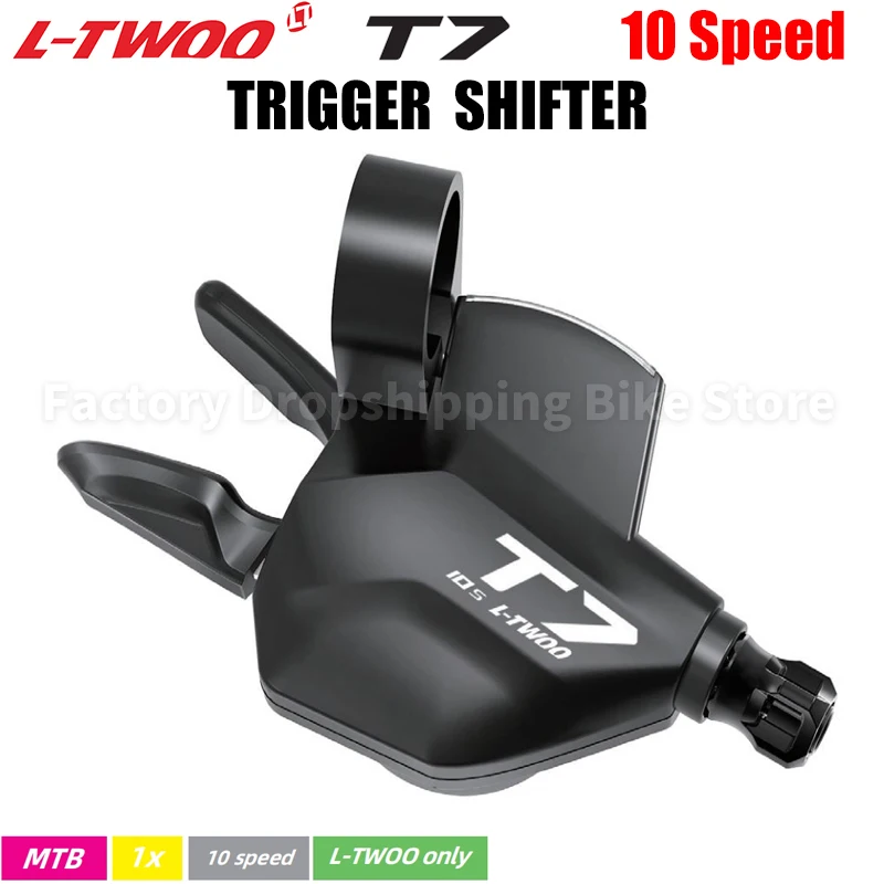 Фото LTWOO T7 MTB Bike 1x10 Speed Kits L-Lock Cage Фиксированная стабилизирующая демпфирующая задний переключатель SUNSHINE Кассета X10 Цепи №5