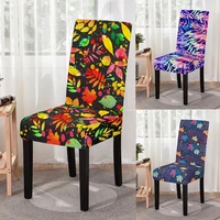 3d colorful floral print removable chair cover high back anti dirty chair protector home gaming chair office chair desk chair