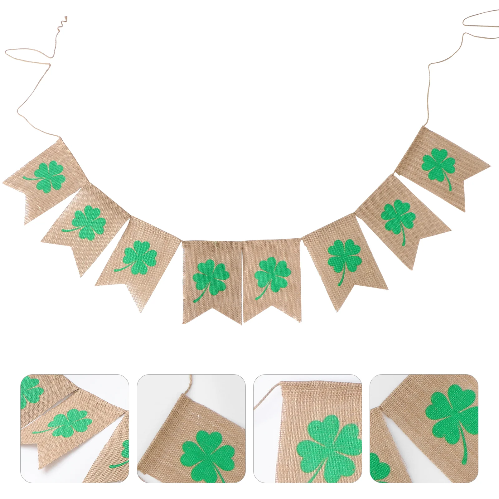 

Patrick S Day St Bunting Flag Hanging Decorgarland Party Flags Wall Sign Rustic Banners Shamrock Banner Mantle Burlap