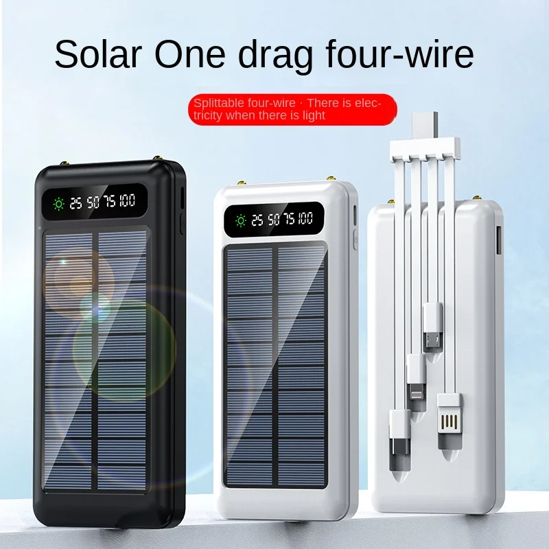 

Portable Mini Power Bank Solar Power Bank 80000mAh For iPhone Xiaomi Powerbank External Spare Battery Portable Charger Powerbank