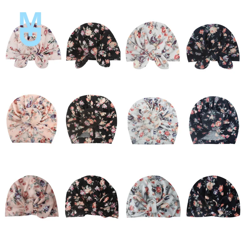 

New Leopard Baby Hat for Girls Elastic Knots Baby Turban Hat Toddler Photography Props born Beanie Cap Baby Boy Accessories