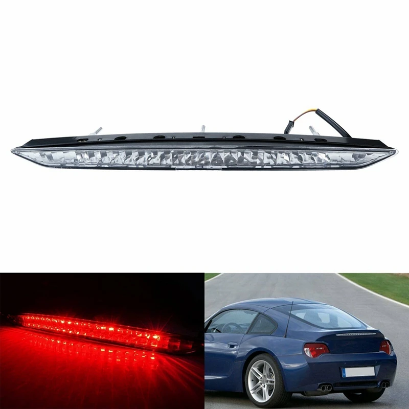 

Car LED Third Tail Rear Stop Light Brake Light For BMW Z4 E85 2003 2004-2008 63256930246 Car Indicator Transparent