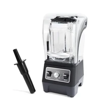factory price commercial portable ice crusher juice fruit blender silver industrial smoothie blender with soundproof