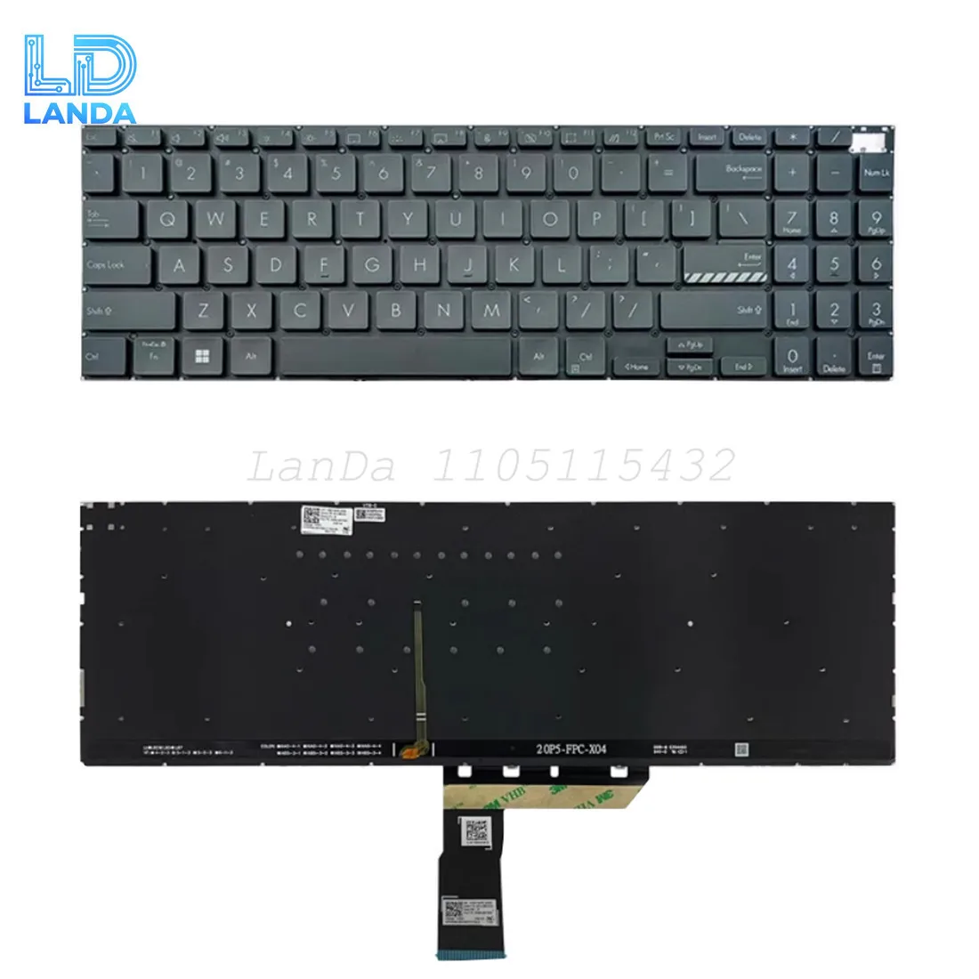 Фото Клавиатура для ASUS 15Pro M3500Q M7600 M7400 Pro 16X M7600 M6500 M6500Q K3500 США №5