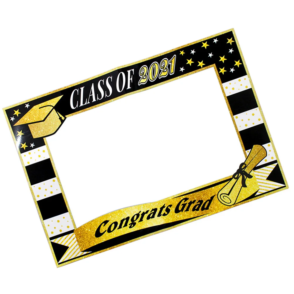 

1PC Prop Handheld Lightweight Party Decor Graduation Photo Props Photo Frame KTV Home