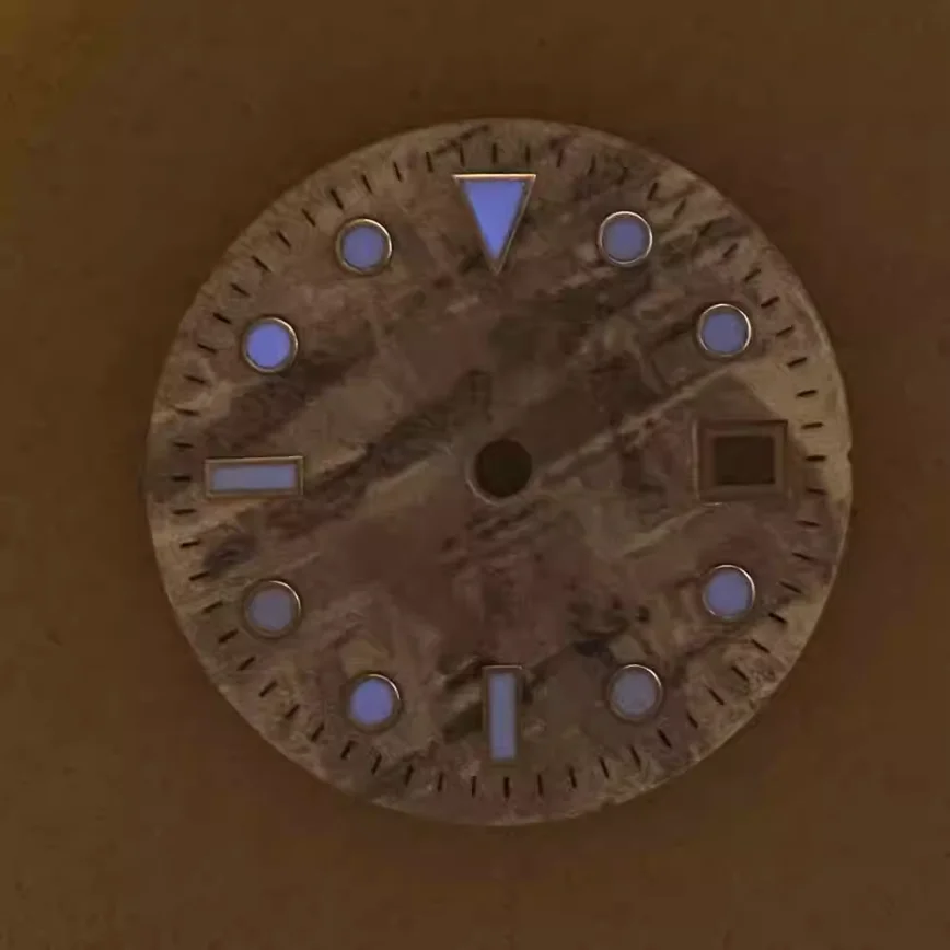 Watch Accessories 29mm Watch Dial Blue Luminous Fits ETA 2836/8215/ 8205/2813 Movements Watch Accessories