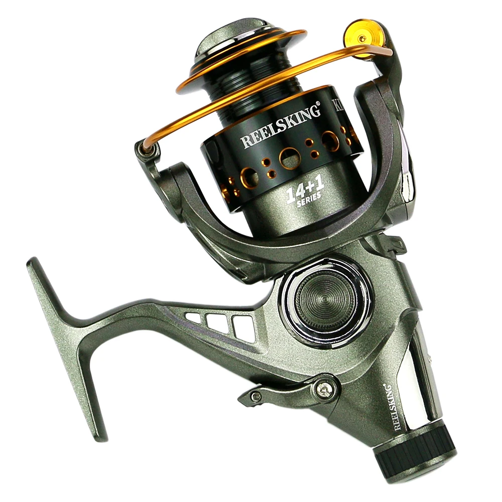 

Fishing Reels Baitrunner Spinning Wheel 3000-6000 Light Weight Carp Fishing Reel 5.2:1/4.9:1 Front Rear Drag High Strength