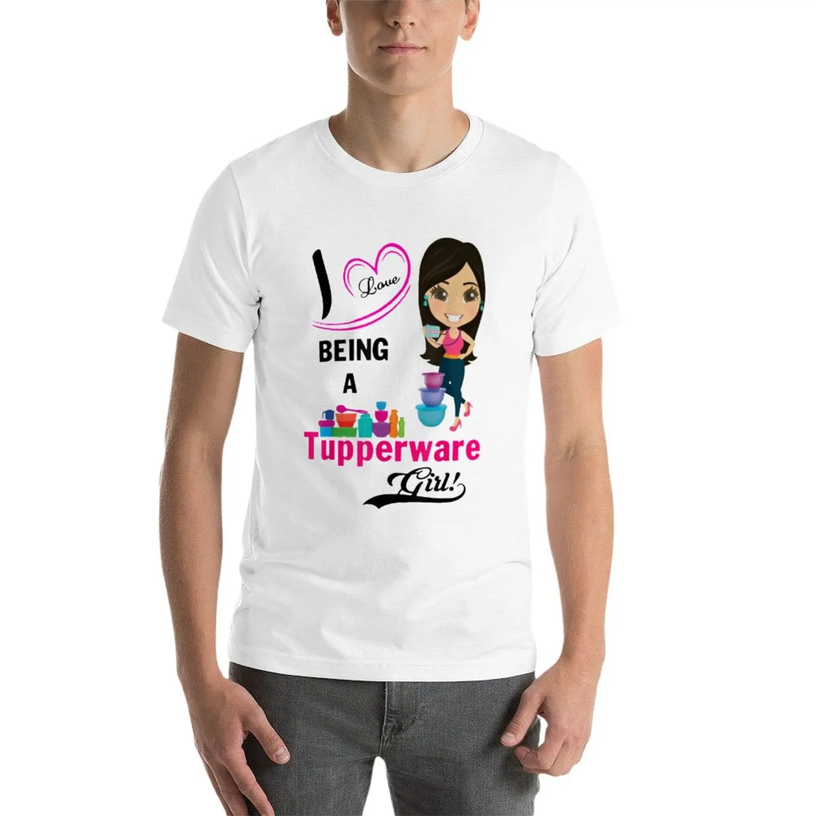 Новая футболка для девушек I Love Be A Tupperware великолепная Винтажная забавная большие