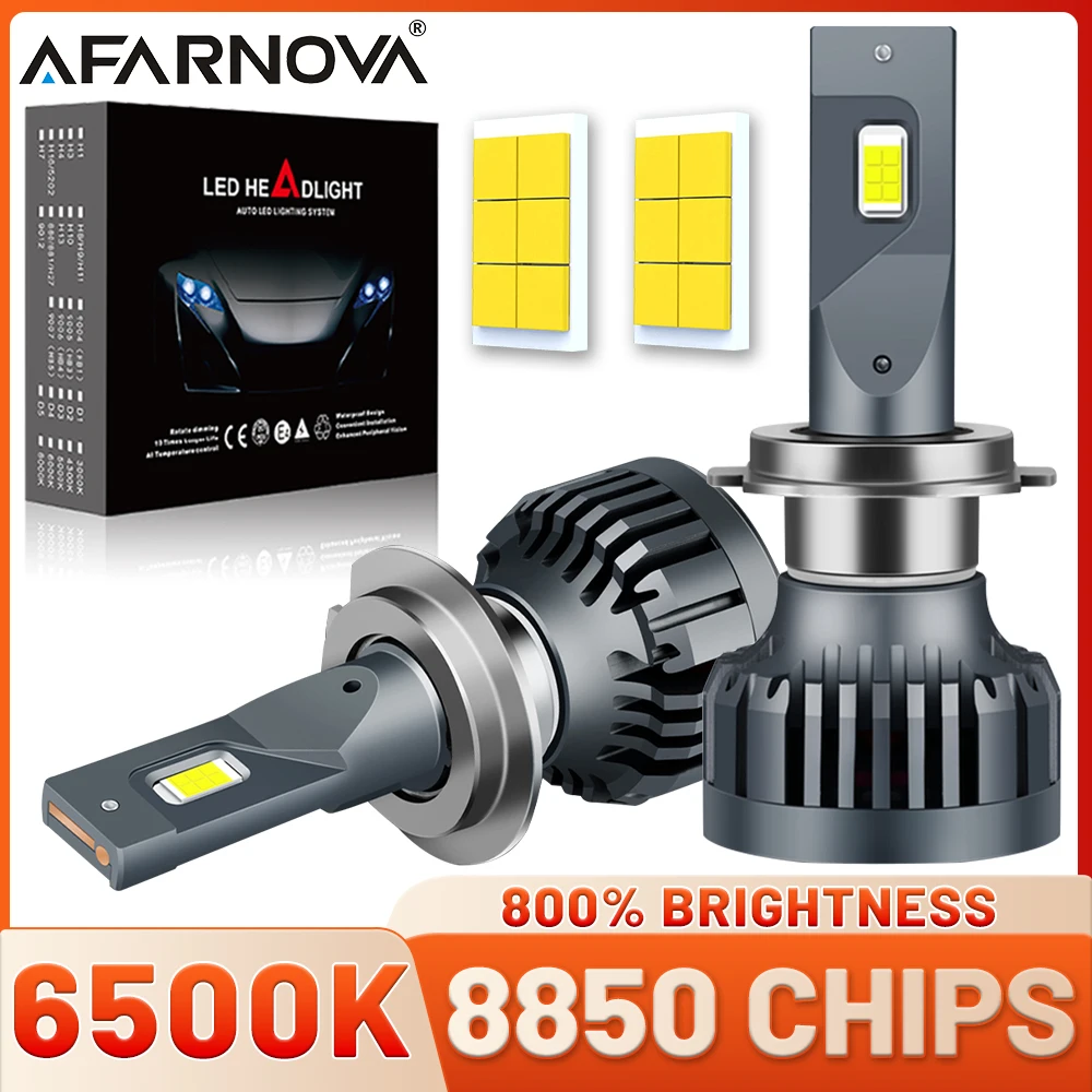 H4 H7 Светодиодные автомобильные фары Турболампы 880 H1 H13 H11 Мини-лампа 1:1 8850 CSP CHIP 9005